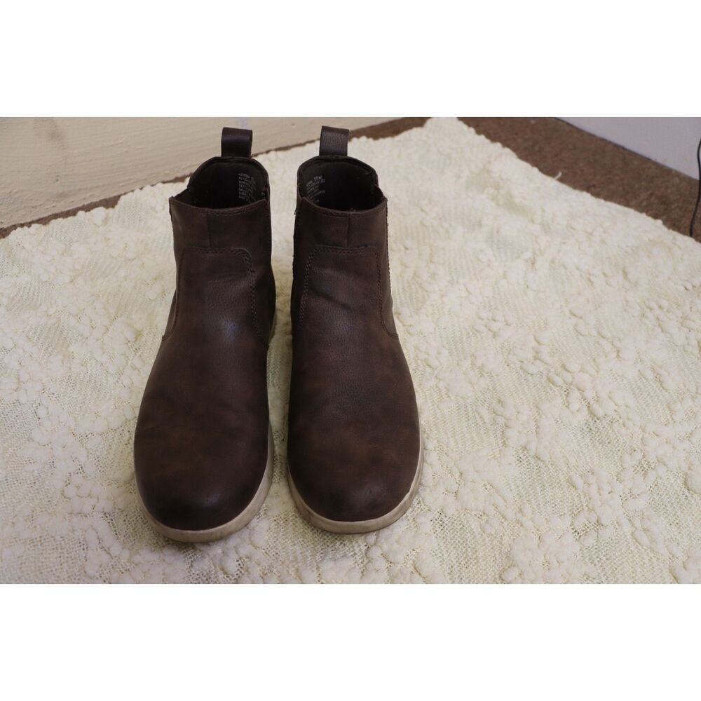 Sperry Mens Newman Suede Chelsea Boot Brown Sneaker Boots Size 11 Good Condition
